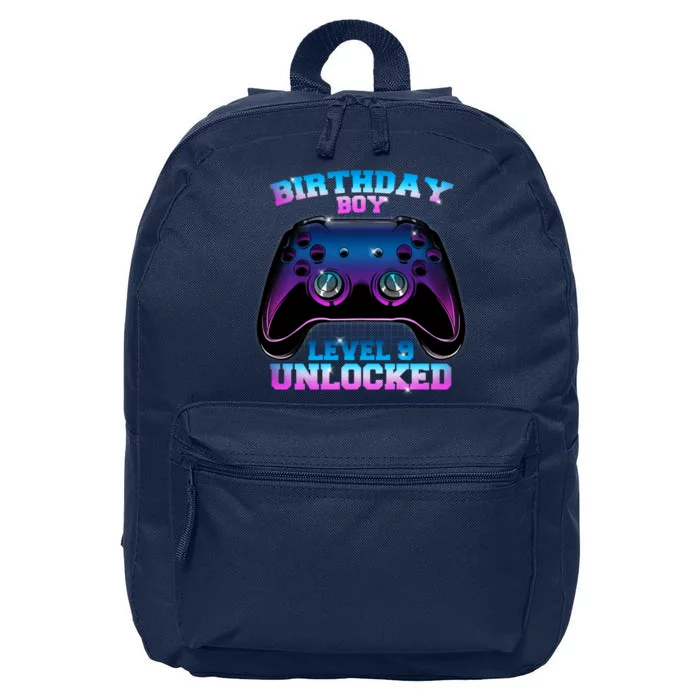 Birthday Boy Level 9 Unlocked Birthday Gift 16 in Basic Backpack