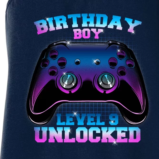 Birthday Boy Level 9 Unlocked Birthday Gift Women's Racerback Tank