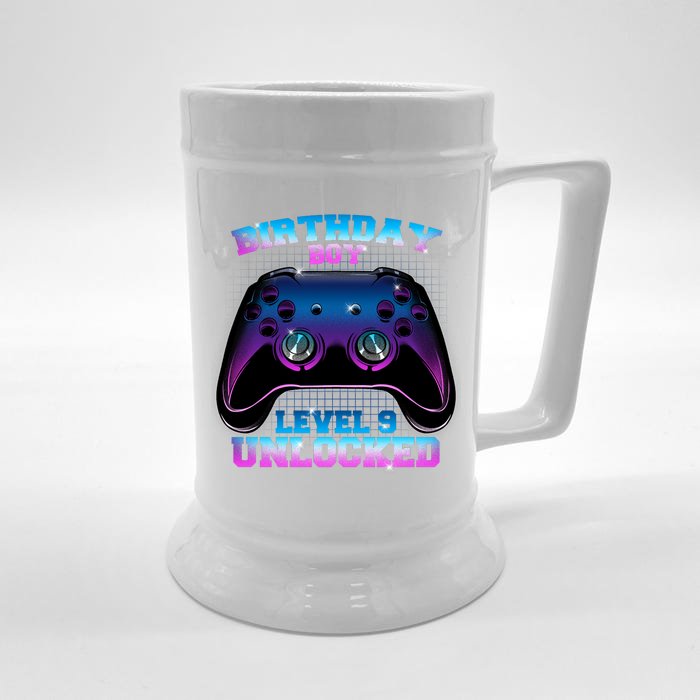 Birthday Boy Level 9 Unlocked Birthday Gift Front & Back Beer Stein