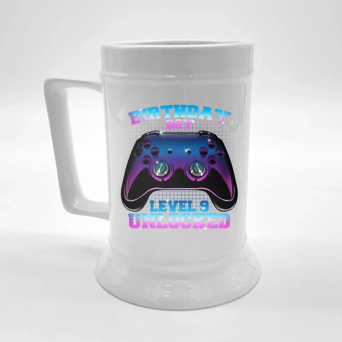 Birthday Boy Level 9 Unlocked Birthday Gift Front & Back Beer Stein