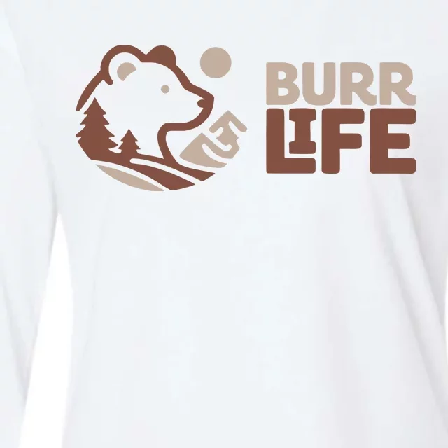 Burrlife Burr Life Logo Womens Cotton Relaxed Long Sleeve T-Shirt