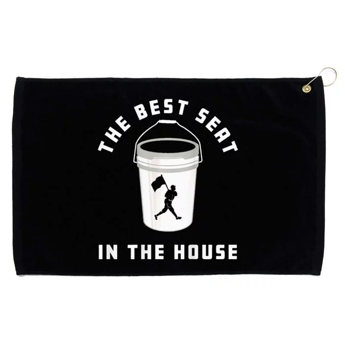 Bucket Baseball Lovers The Best Seat In The House Grommeted Golf Towel