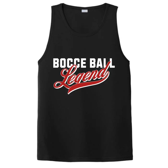 Bocce Ball Legend Funny Bocce Ball Gift Performance Tank