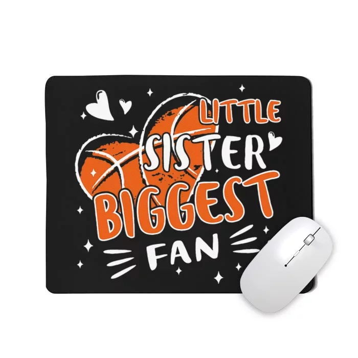 Basketball Bball Little Sister Sis For Girls Basketball Mousepad