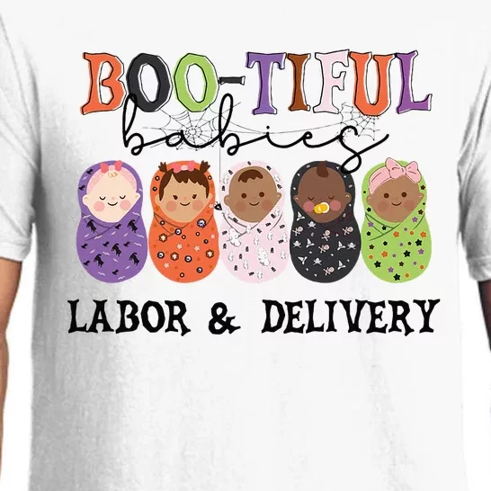 Bootiful Babies Labor And Delivery Nurse Halloween Party Pajama Set