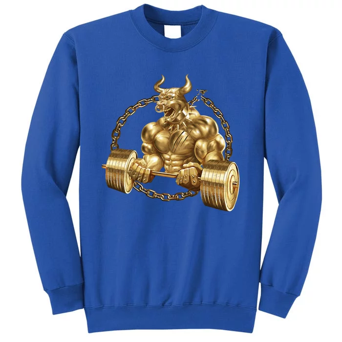 Bull Beast Lifting Taurus Bodybuilding Workout Fitness Gold Gift Sweatshirt