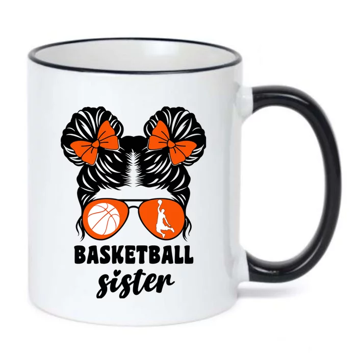 Basketball Bball Little Sister Sis For Girl Basketball Black Color Changing Mug