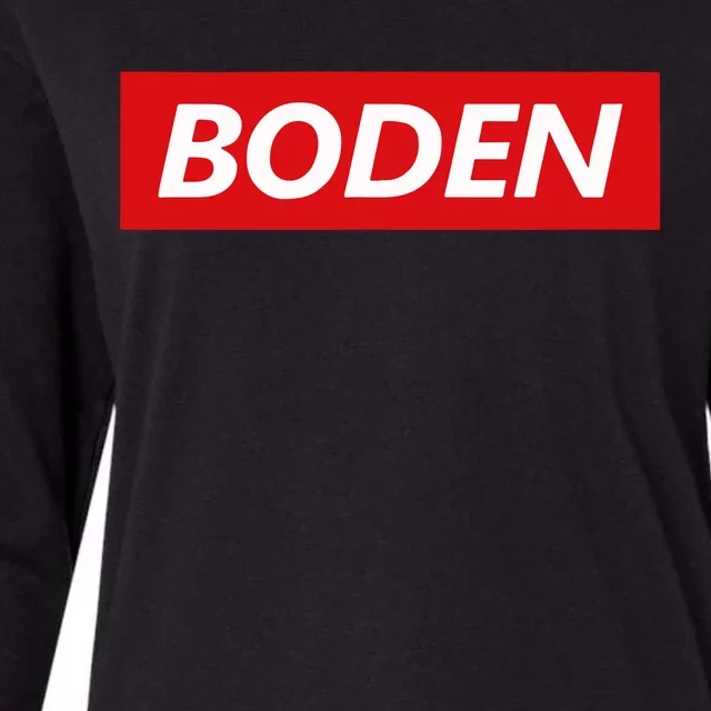 Boden Box Logo Womens Cotton Relaxed Long Sleeve T-Shirt