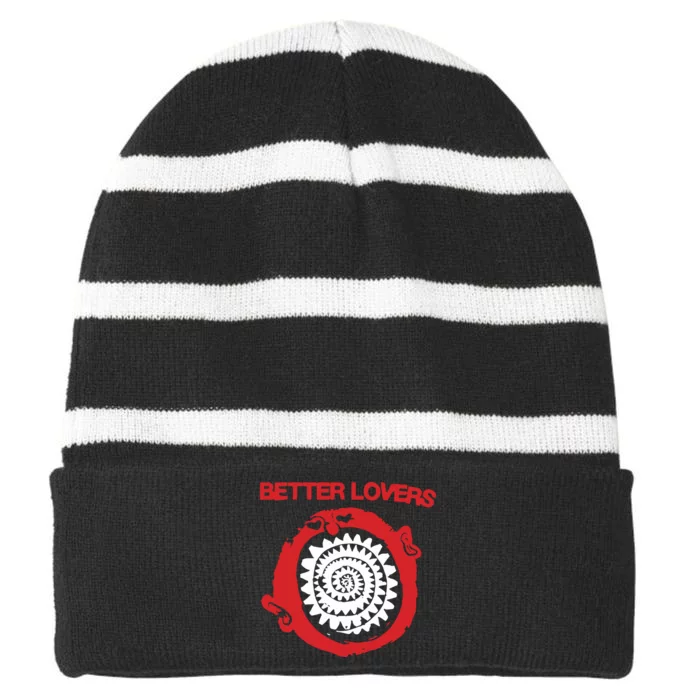 Betterloversband Better Lovers Spiral Teeth Striped Beanie with Solid Band