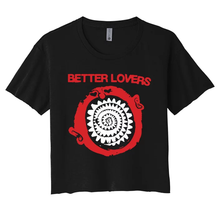 Betterloversband Better Lovers Spiral Teeth Women's Crop Top Tee