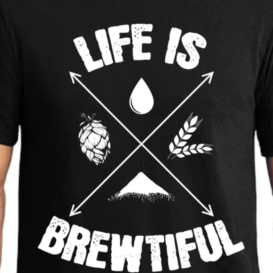 Brewing Beer Life Is Beautiful Cute Gift Pajama Set