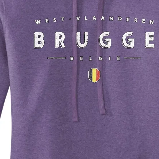 Bruges Belgium Logo Brugge België Women's Pullover Hoodie