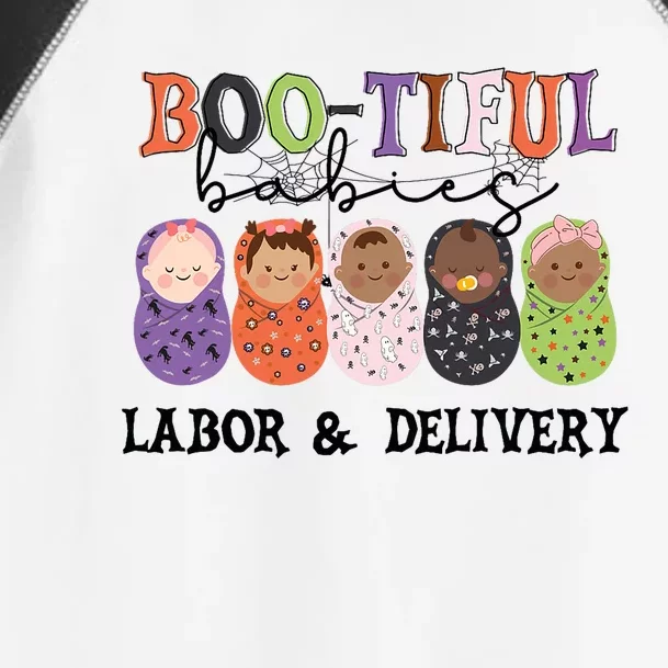 Bootiful Babies Labor And Delivery Nurse Halloween Party Toddler Fine Jersey T-Shirt