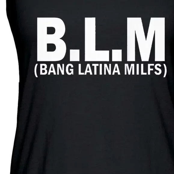 B.L.M Bang Latina Milfs Ladies Essential Flowy Tank