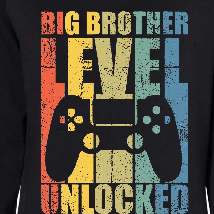 Big Brother Level Unlocked Leveling Up To Big Bro Womens California Wash Sweatshirt