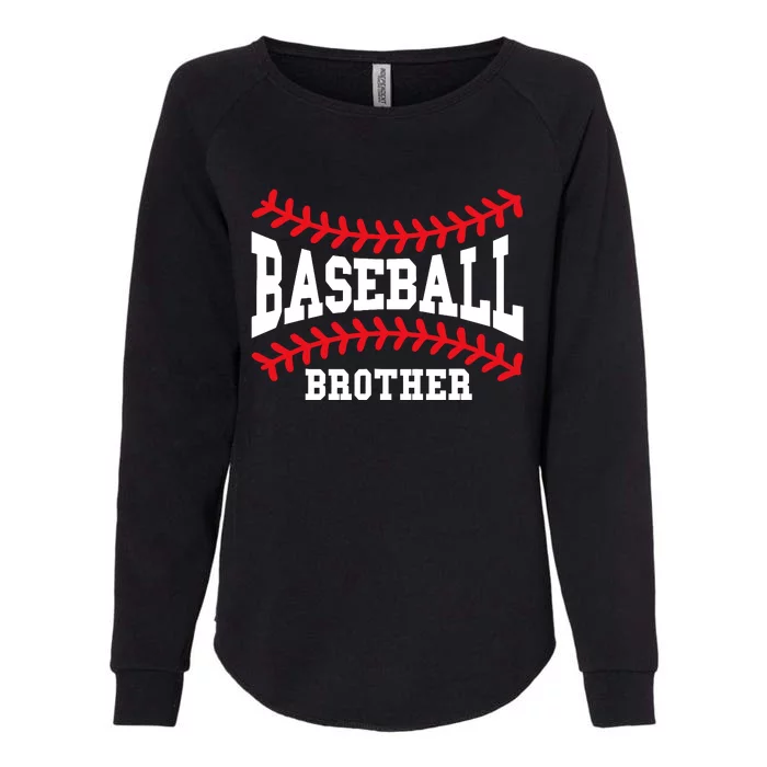 Baseball Brother Laces Little League Big Bro Matching Family Womens California Wash Sweatshirt