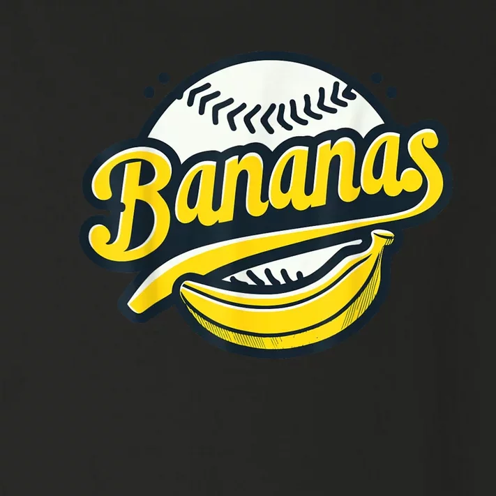 Banana Baseball Lover Cool Game Kawaii Toddler Long Sleeve Shirt