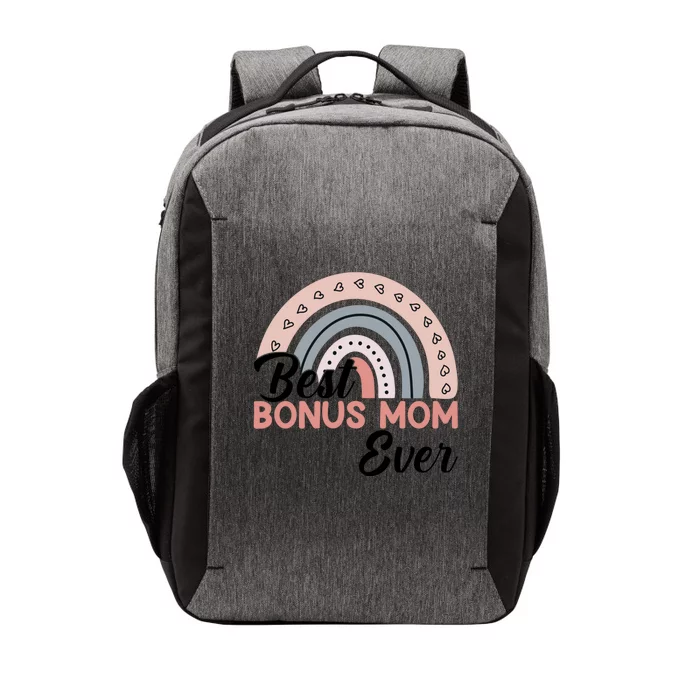 Best Bonus Mom Ever Rainbow MotherS Day Bonus Mom Rainbow Gift Vector Backpack