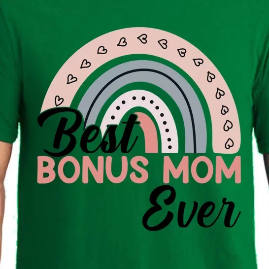 Best Bonus Mom Ever Rainbow MotherS Day Bonus Mom Rainbow Gift Pajama Set