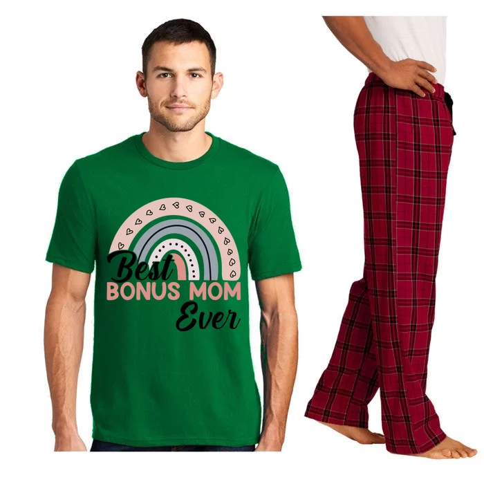 Best Bonus Mom Ever Rainbow MotherS Day Bonus Mom Rainbow Gift Pajama Set