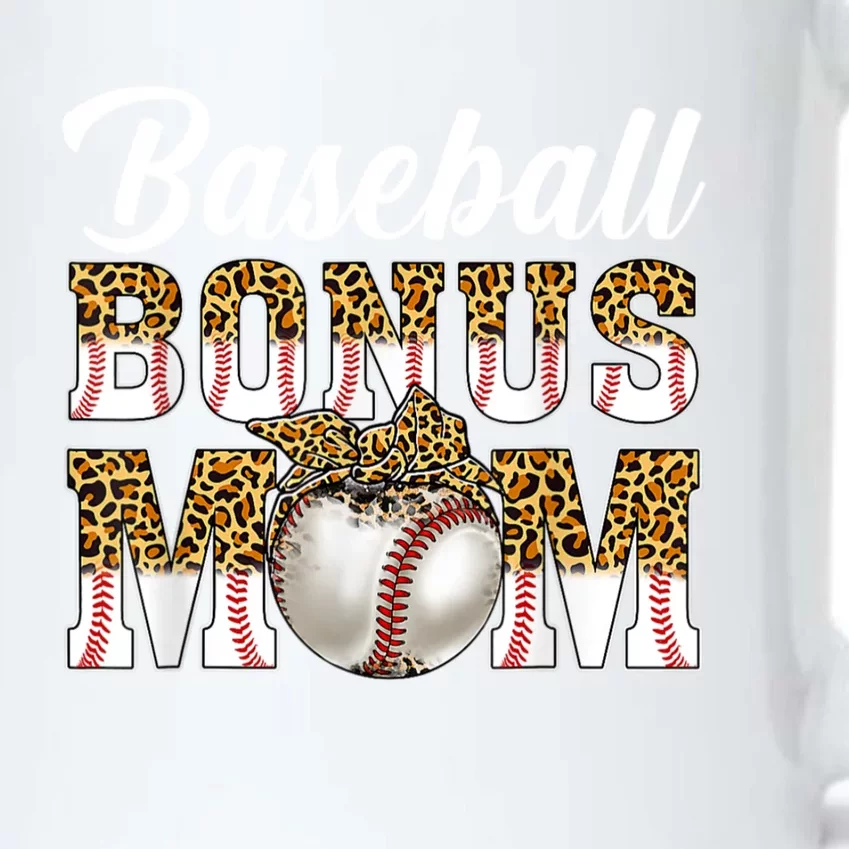 Baseball Bonus Mom Game Day Leopard Baseball Mothers Day Black Color Changing Mug