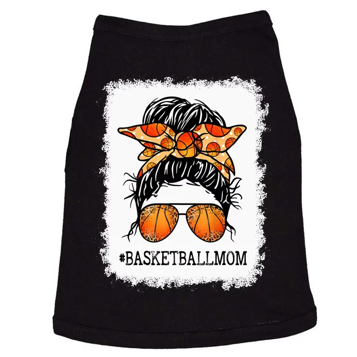 Bleached Basketball Mom Messy Bun Player Mom Mothers Day Long Doggie Tank