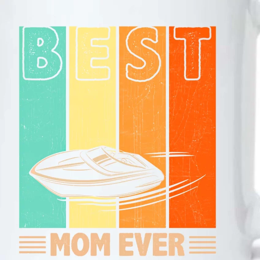 Best Boating Mom Ever Retro Graphic Mama Mother's Day Gift Black Color Changing Mug