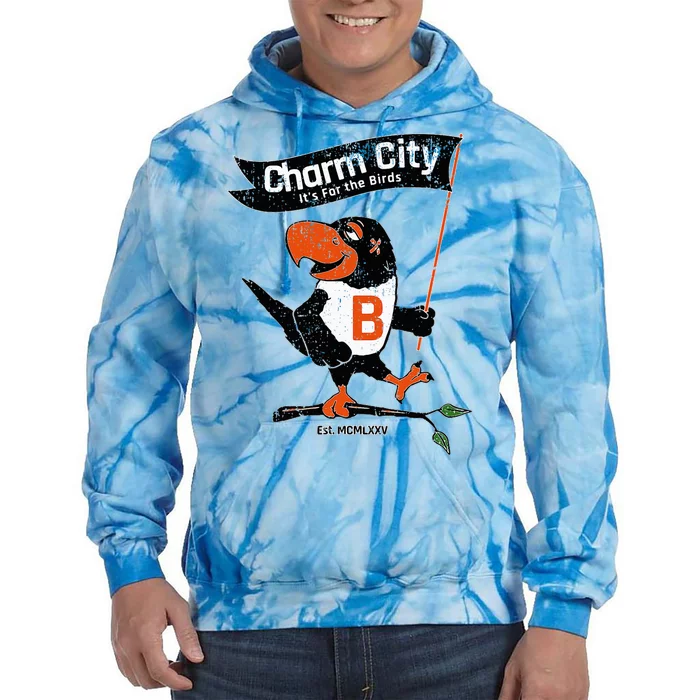 Baltimore Birds Maryland Charm City Pride Novelty Tie Dye Hoodie