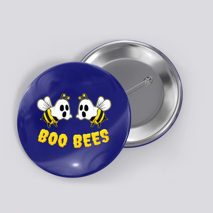 Boo Bees Matching Couples Funny Halloween Button