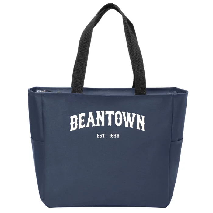 Beantown Boston Massachusetts Baked Beans New England Zip Tote Bag