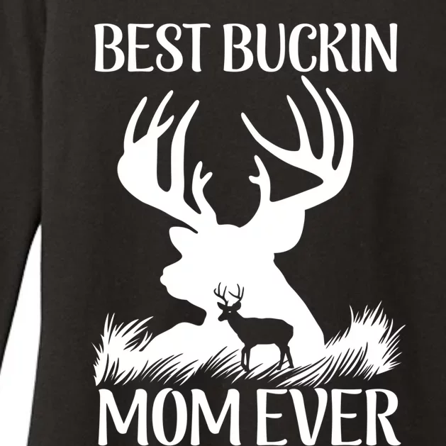 Best Buckin' Mom Ever Deer Hunting Mother Gift Womens CVC Long Sleeve Shirt