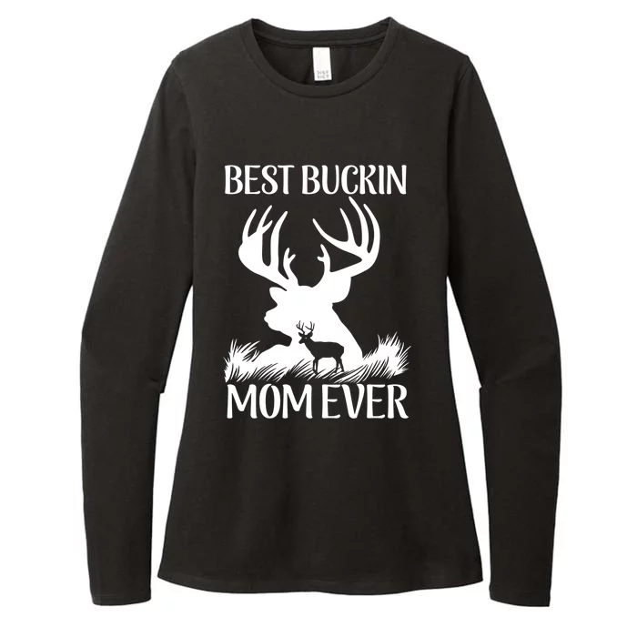 Best Buckin' Mom Ever Deer Hunting Mother Gift Womens CVC Long Sleeve Shirt