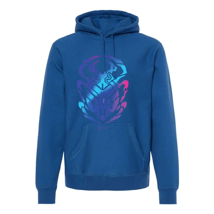 Blue Beetle Movie Scarab Premium Hoodie