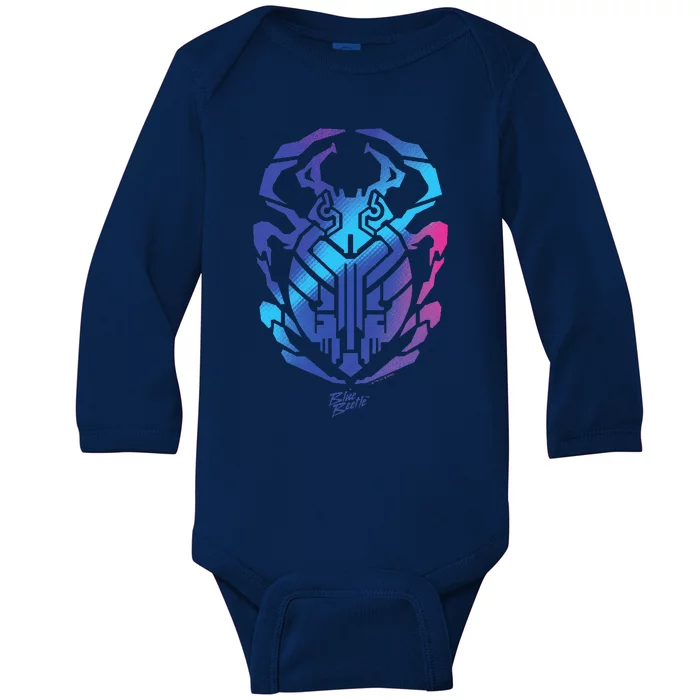 Blue Beetle Movie Scarab Baby Long Sleeve Bodysuit