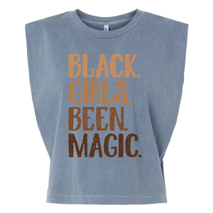 Black Been Magic Melanin African American History Gift Garment-Dyed Women's Muscle Tee