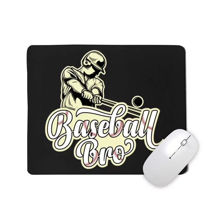 Baseball Bro Matching Family Baseball Game Mousepad