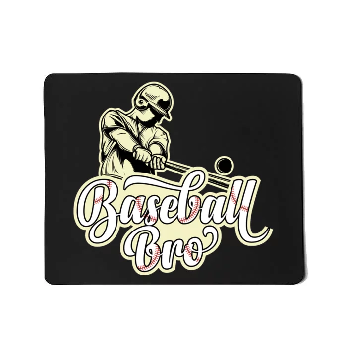 Baseball Bro Matching Family Baseball Game Mousepad