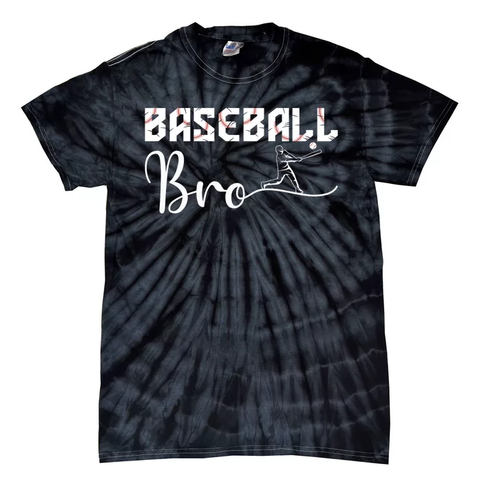 Baseball Bro Matching Family Baseball Game Tie-Dye T-Shirt