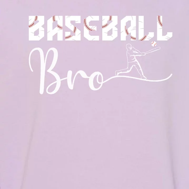 Baseball Bro Matching Family Baseball Game Garment-Dyed Sweatshirt