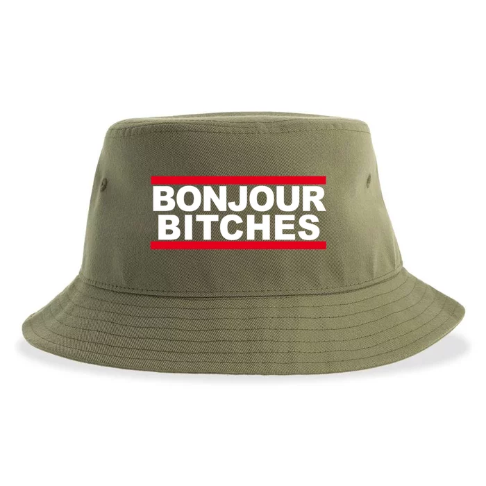 Bonjour Bitches Meaningful Gift Sustainable Bucket Hat