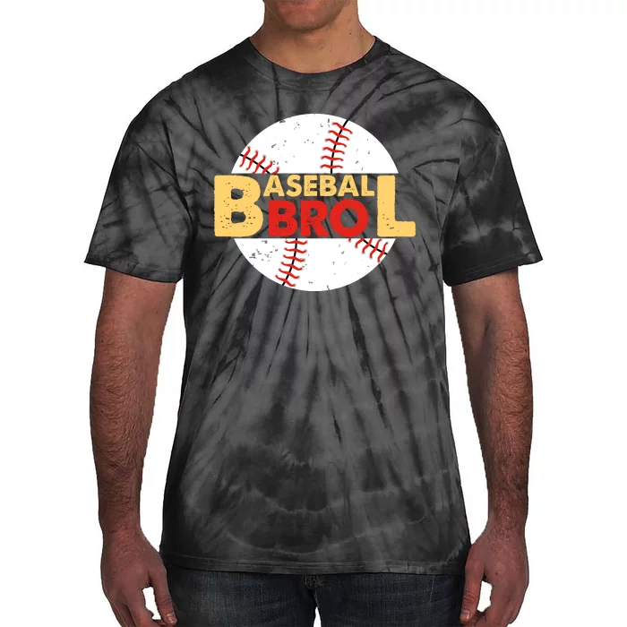 Baseball Bro Matching Family Baseball Game Tie-Dye T-Shirt