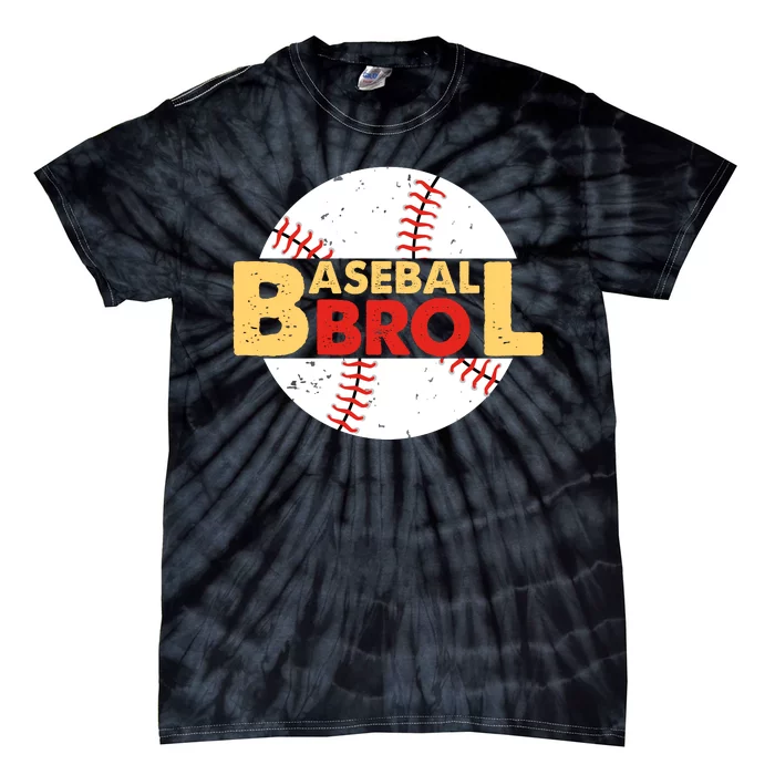 Baseball Bro Matching Family Baseball Game Tie-Dye T-Shirt