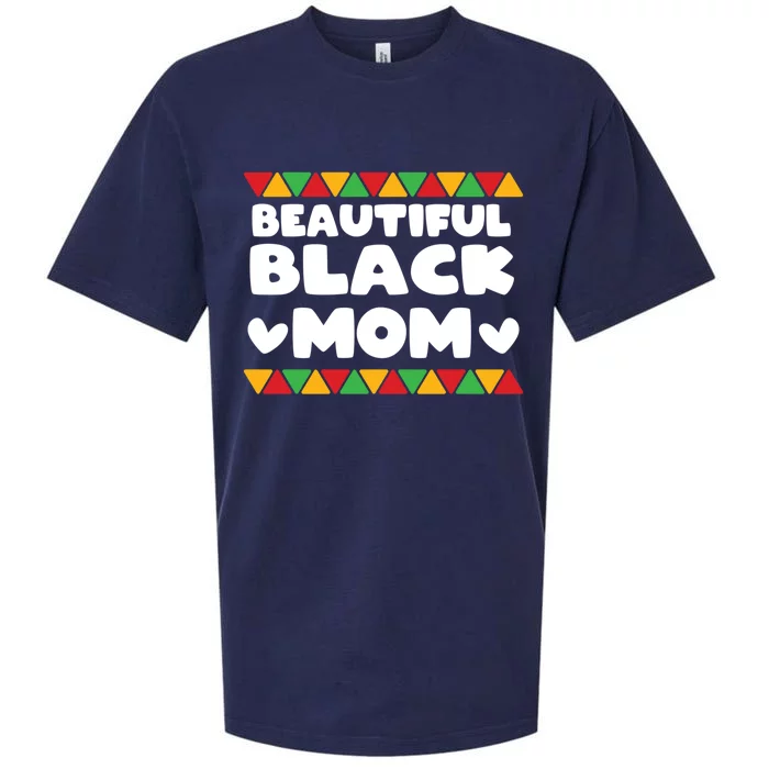 Beautiful Black Mom Proud Black History Month Melanin Queen Meaningful Gift Sueded Cloud Jersey T-Shirt