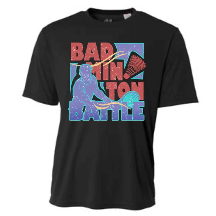 Badminton Battle Meaningful Gift Cooling Performance Crew T-Shirt