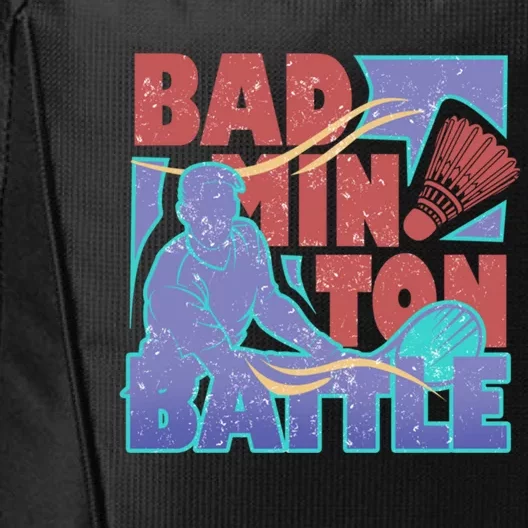 Badminton Battle Meaningful Gift City Backpack