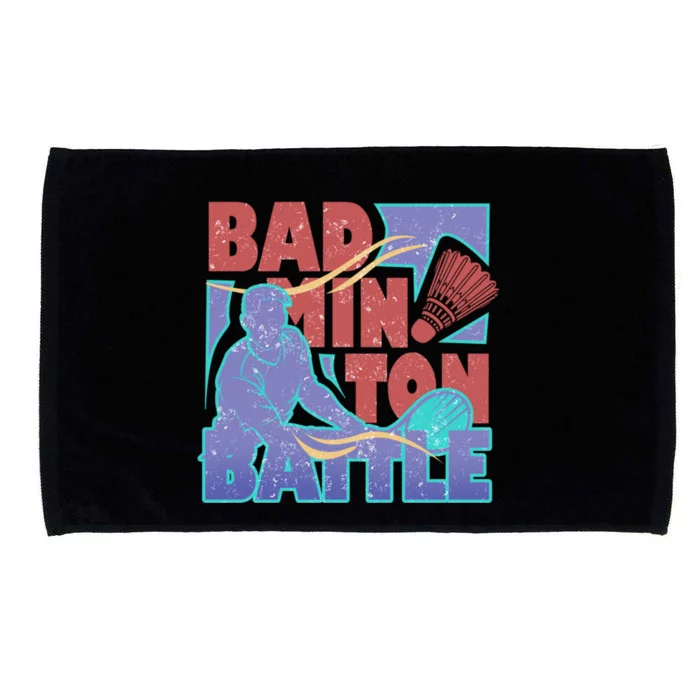 Badminton Battle Meaningful Gift Microfiber Hand Towel