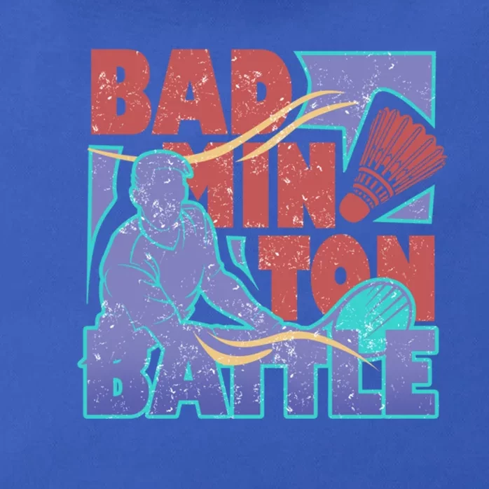 Badminton Battle Meaningful Gift Zip Tote Bag