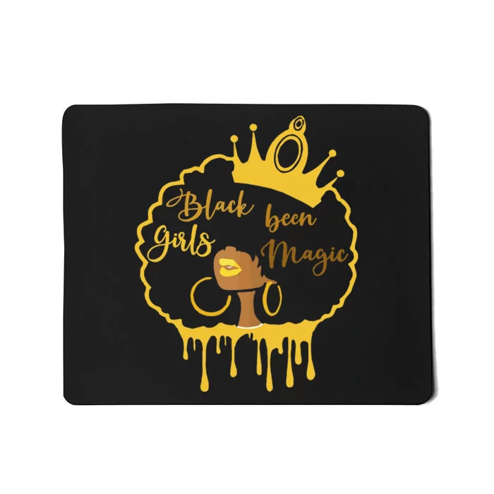 Black Been Magic African American Queen Mousepad