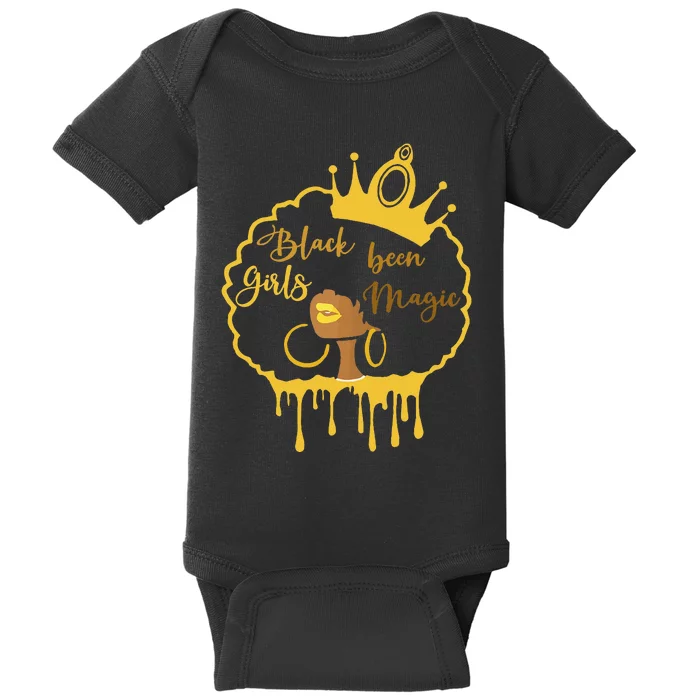 Black Been Magic African American Queen Baby Bodysuit