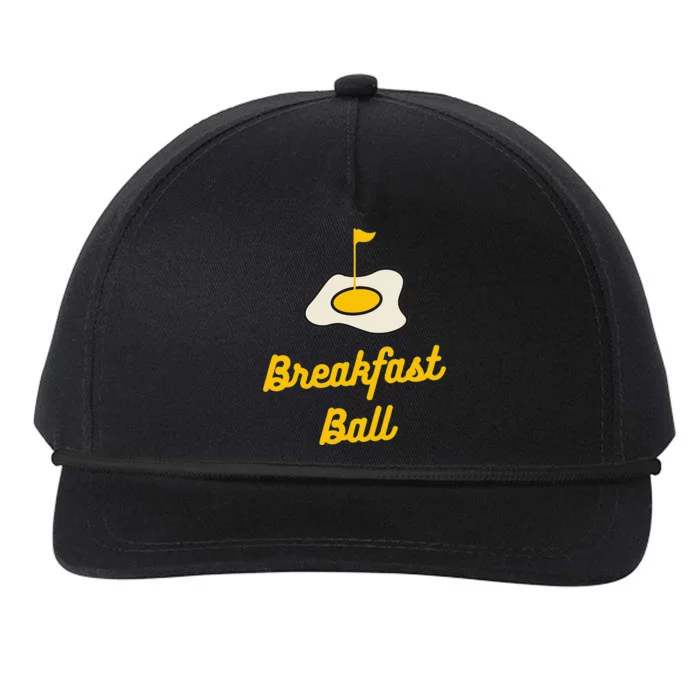 Breakfast Ball Mulligan Golf Snapback Five-Panel Rope Hat